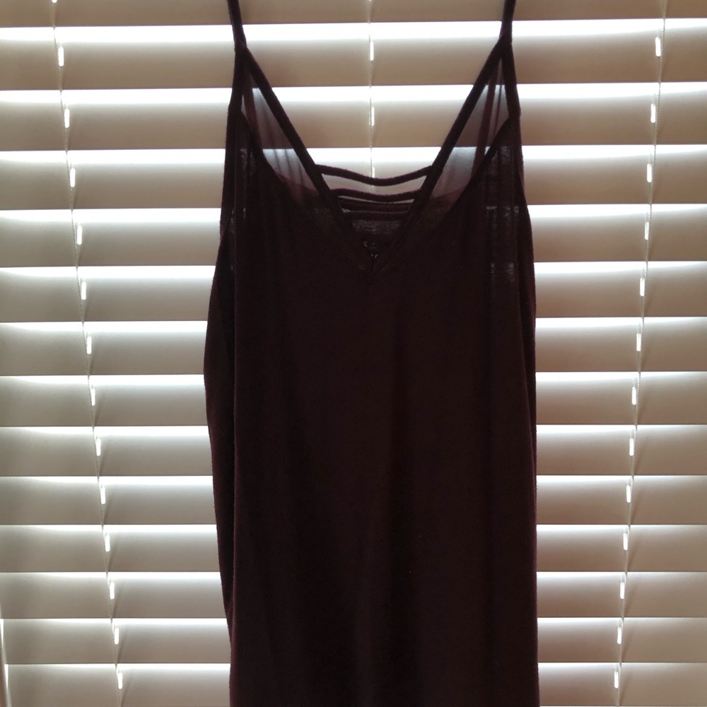maroon soft and sexy tank